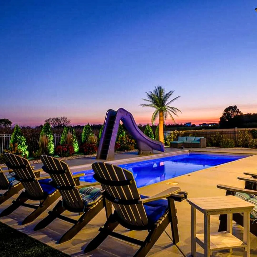 Finished custom pool ready for use