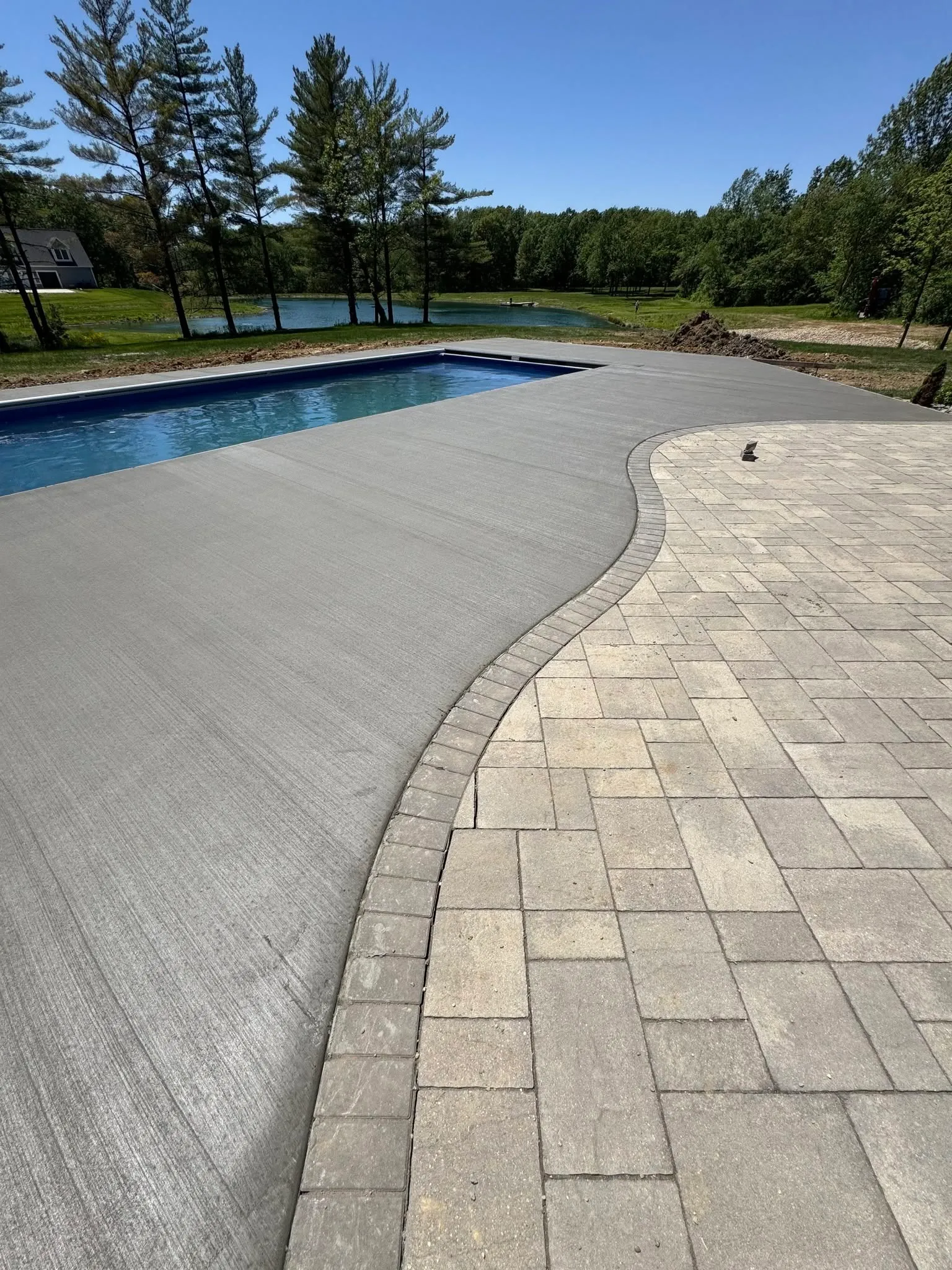 custom fiberglass pool installation in Savoy IL