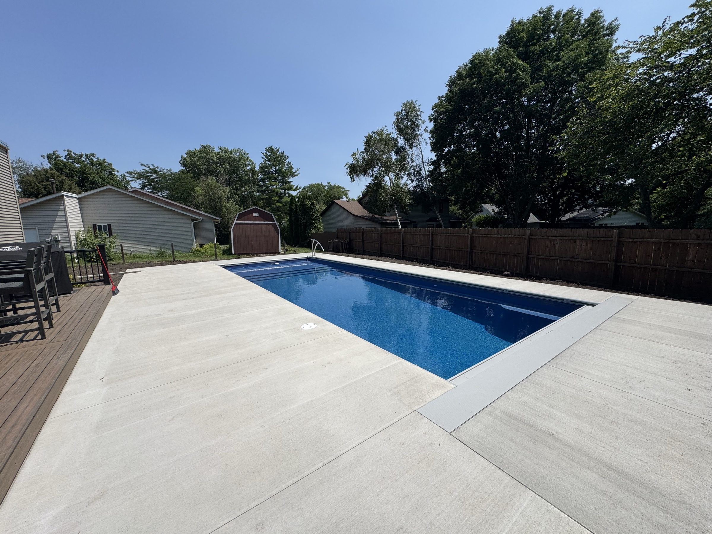 Custom Pools install — Central Illinois